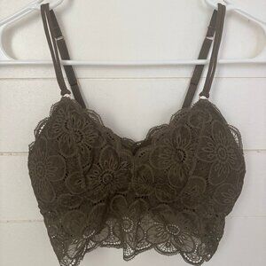 Olive Green Aerie Bralette